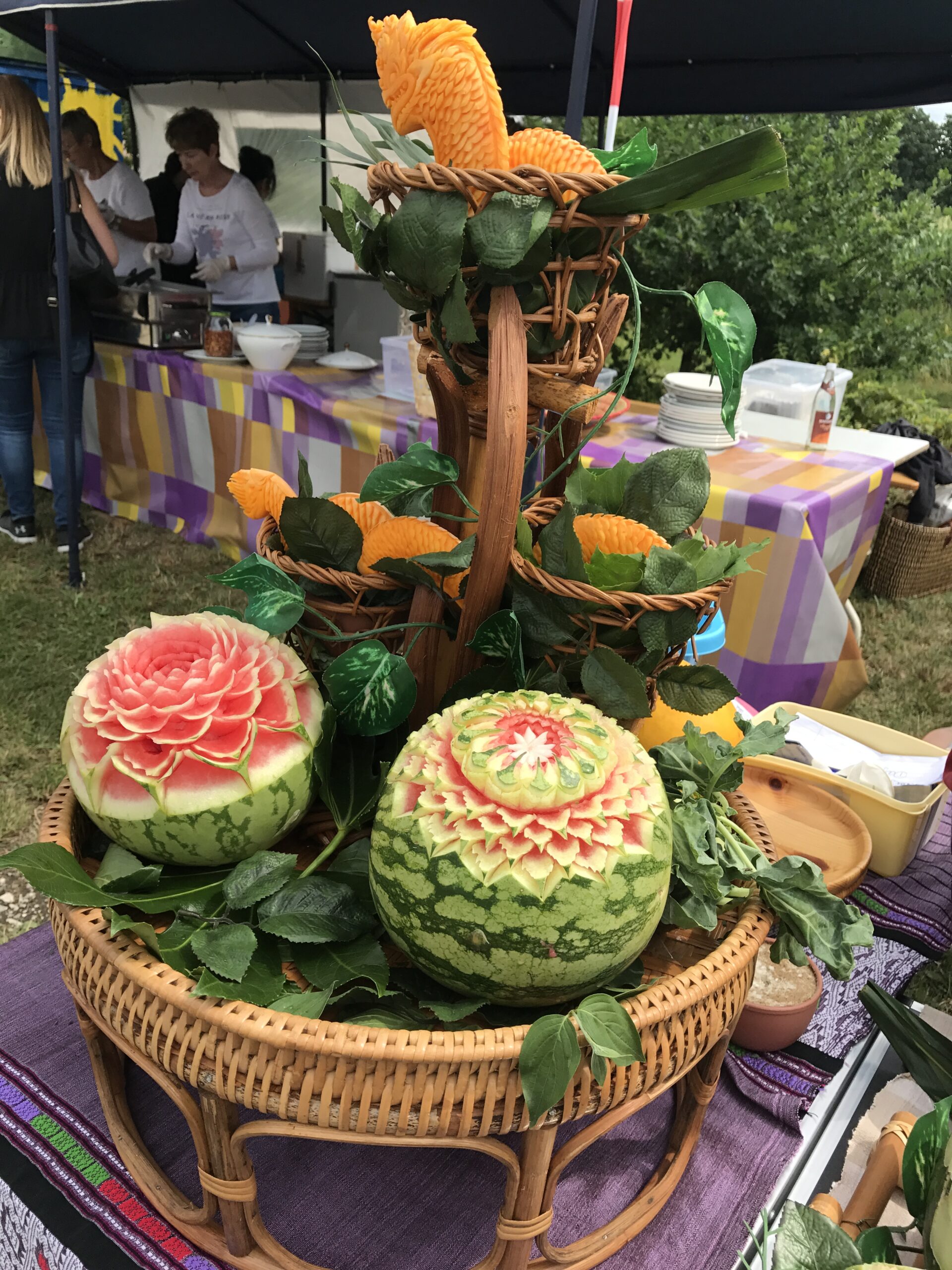 geschnitze Melone geschnitze Melone